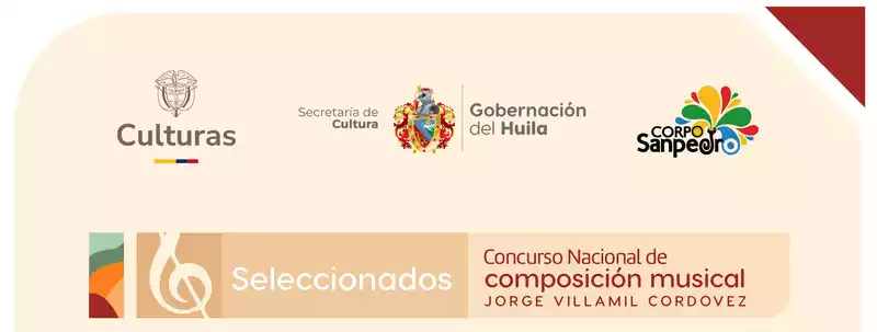Boletín de prensa seleccionados Convocatoria Pública de Composición Musical  “Jorge Villamil Cordovez“