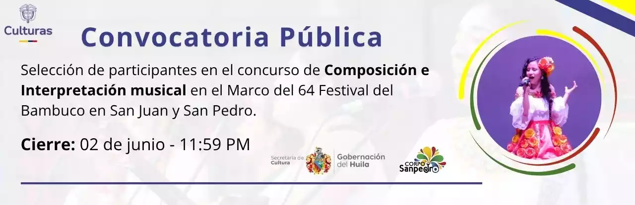Convocatoria publica Composición e interpretación