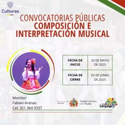 Convocatoria publica Composición e interpretación