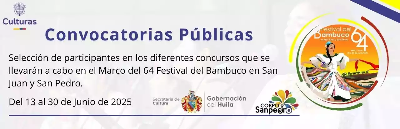 Convocatorias para festival N. 64