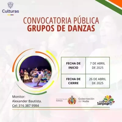 Convocatoria publica danzas