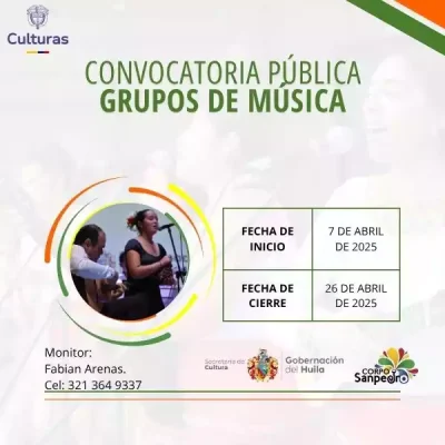 Convocatoria publica musica