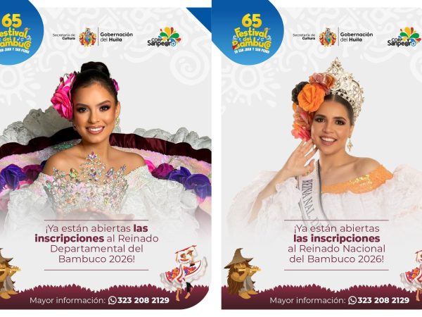 Abiertas las inscripciones para candidatas al Reinado Departamental y Nacional del Bambuco 2026