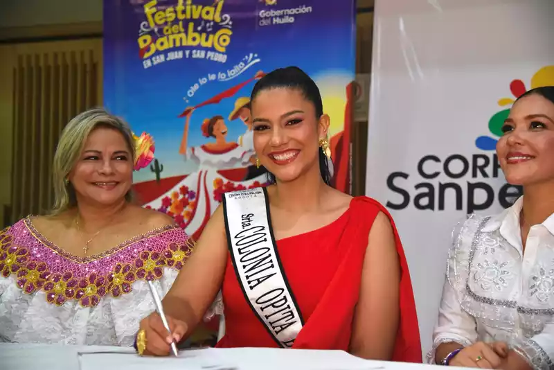 Oficializada la inscripción de la Colonia Opita en Bogotá al Reinado Departamental del Bambuco